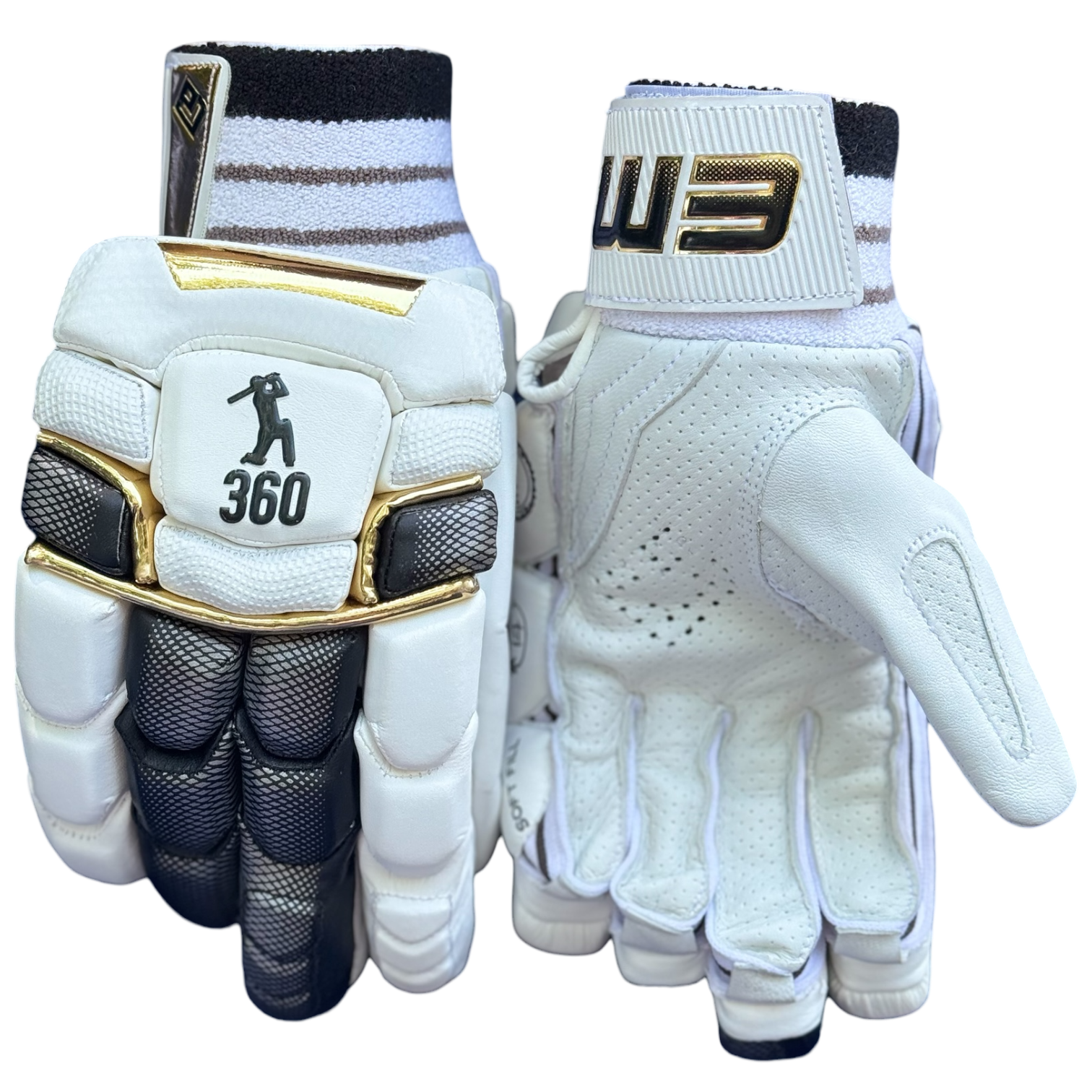 EM 360 Number 17 batting gloves - RH - Premium Cricket Equipment