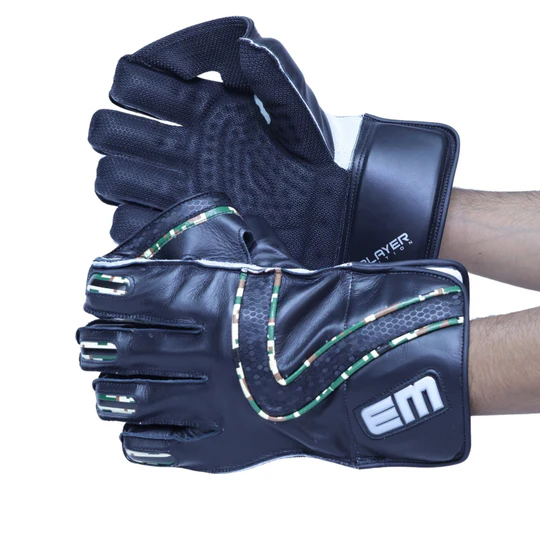 EM MSD Player Edition Cricket Wicket Keeping Gloves - Premium Cricket Equipment