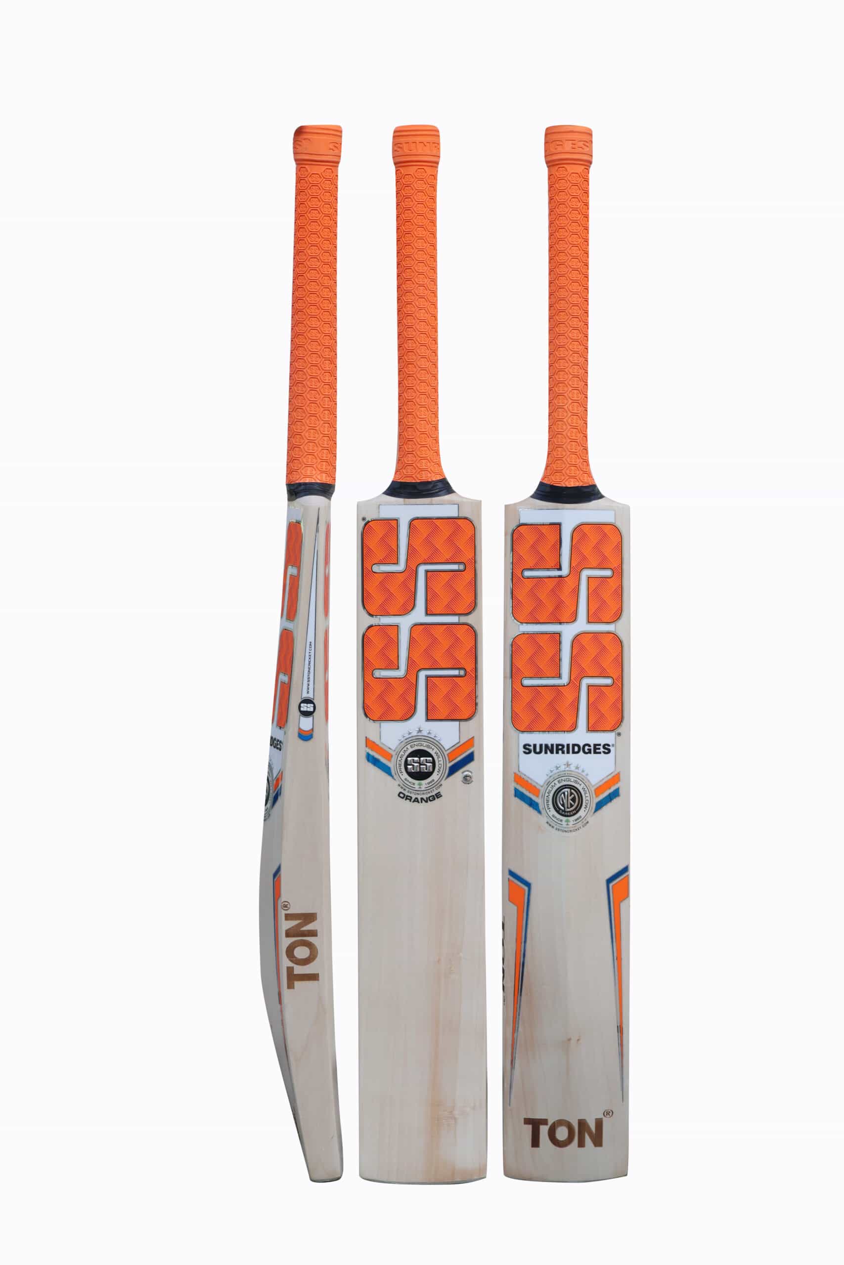 SS Orange English Willow Cricket Bat – SH - Premium Cricket Equipment