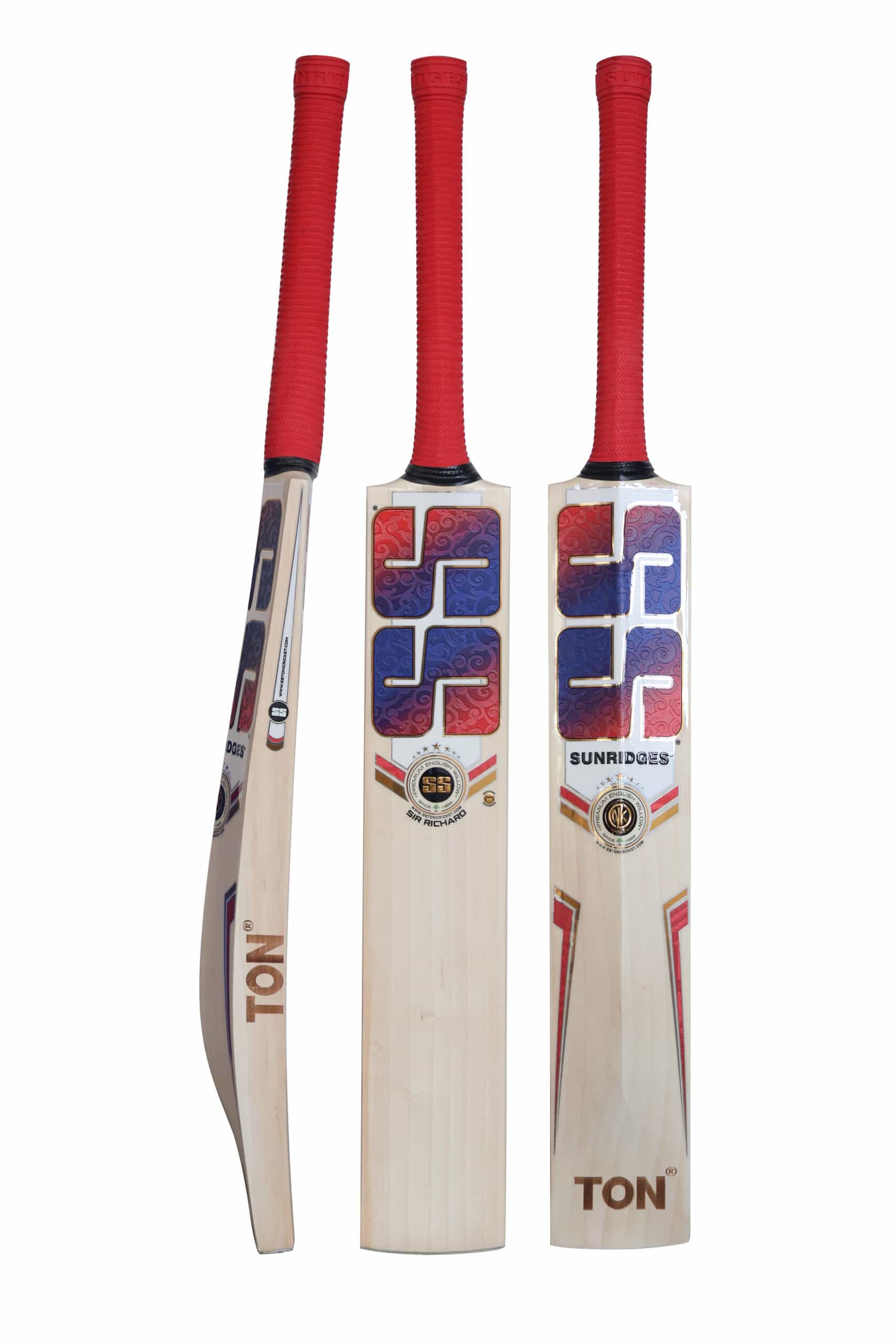 SS Sir Richard English Willow Cricket Bat -SH - Premium Cricket Equipment
