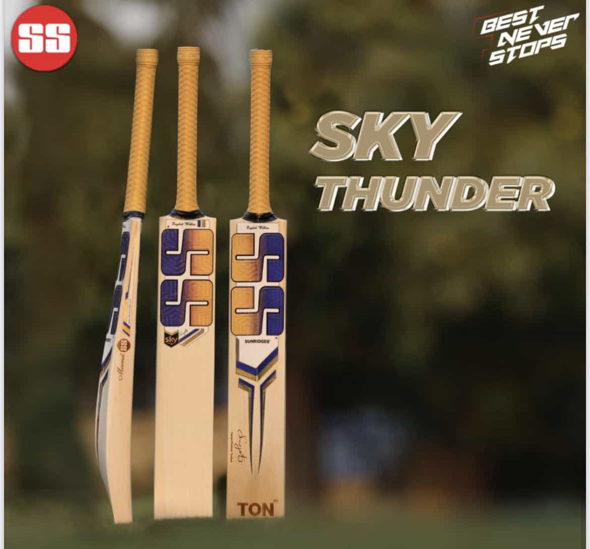 SS SKY THUNDER English Willow cricket bat - Premium Cricket Equipment