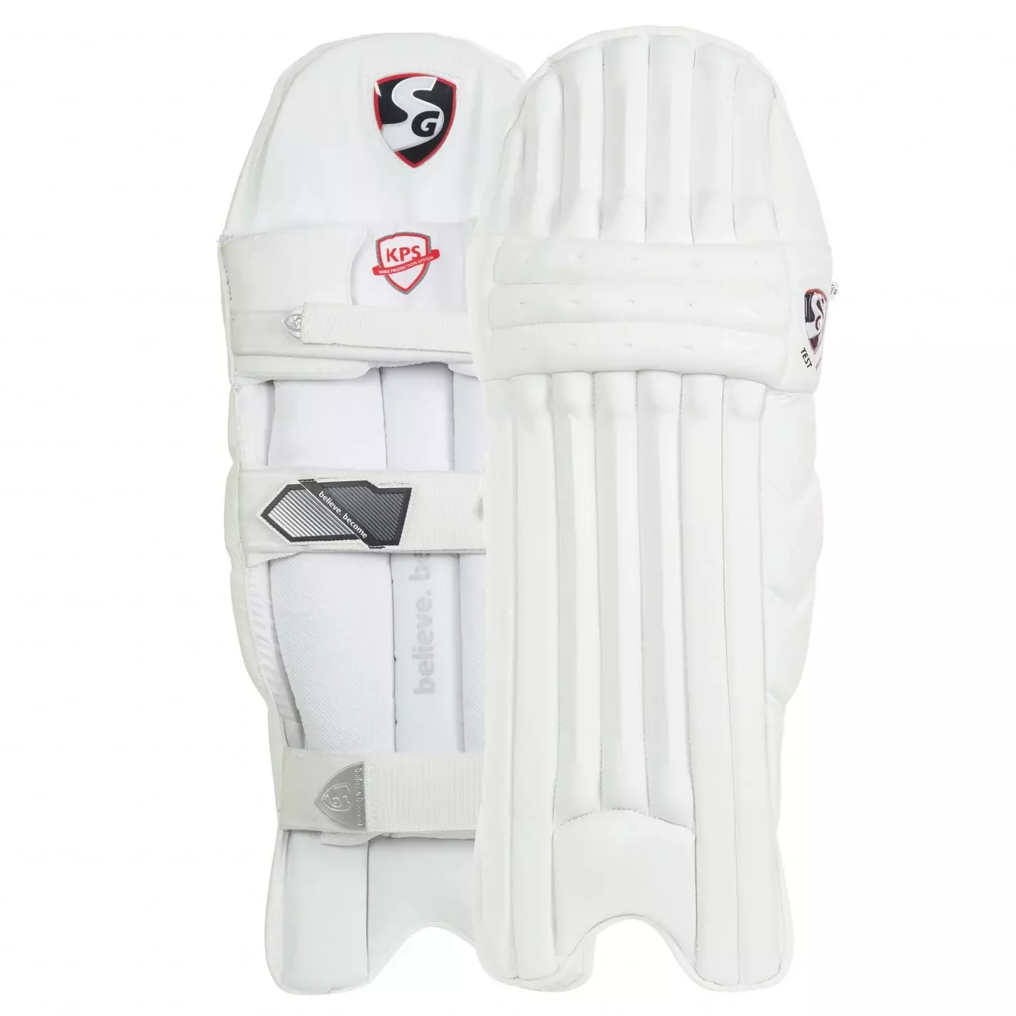 SG Test White Cricket Batting Legguard (Batting Pad) - RH - Premium Cricket Equipment