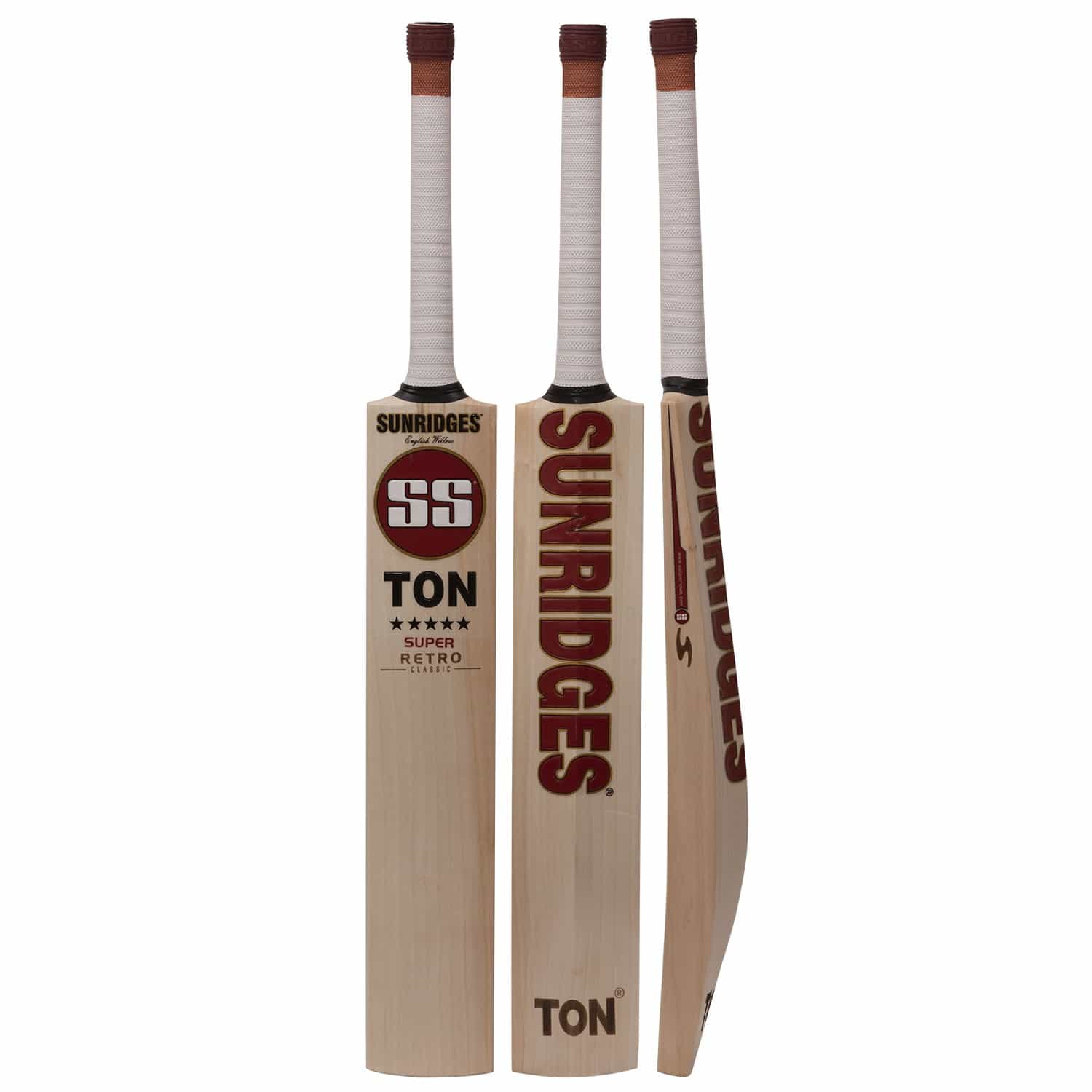SS Retro Classic Super English Willow Cricket Bat - Premium Cricket Equipment