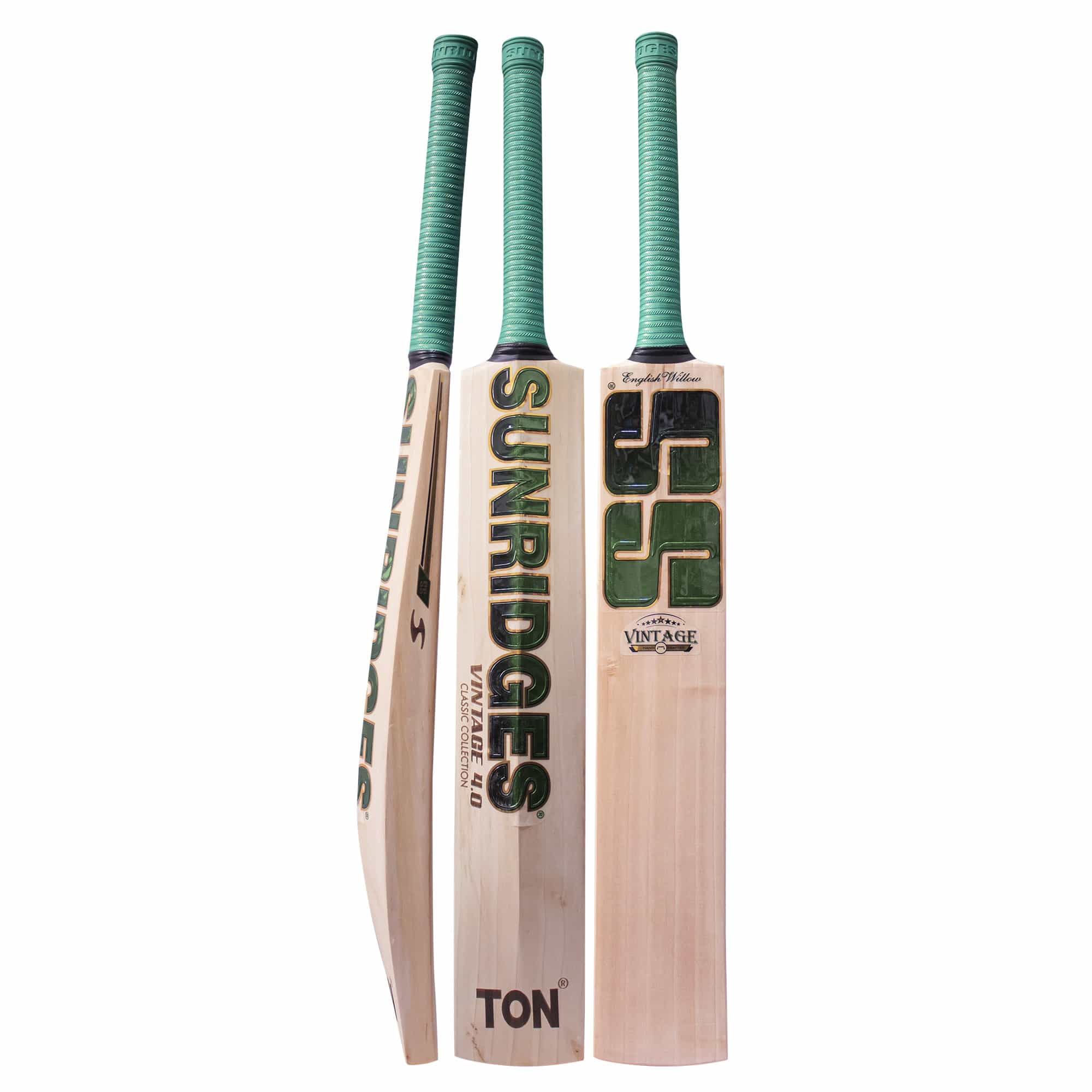 SS Vintage 4.0 English Willow Cricket Bat - Premium Cricket Equipment